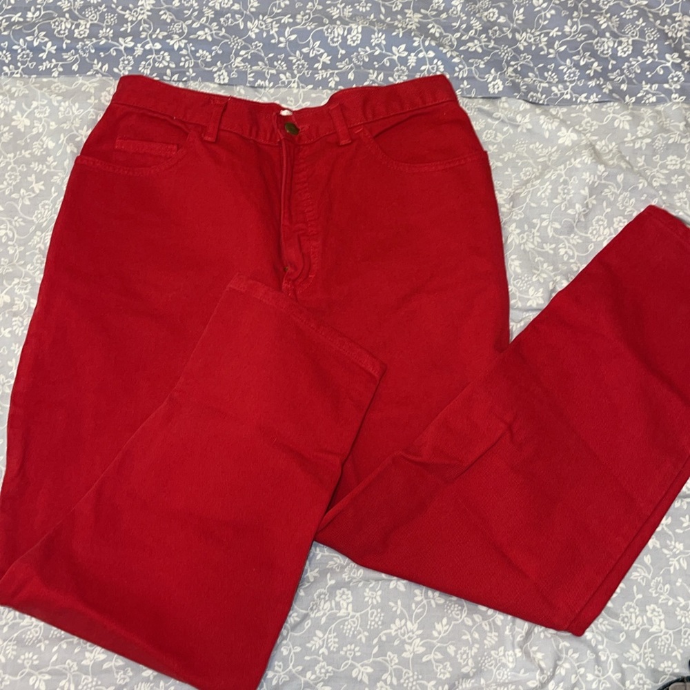 Red jeans!